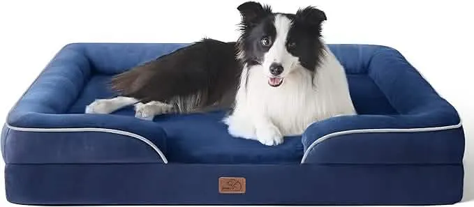 Orthopedic Flannel Dog Sofa