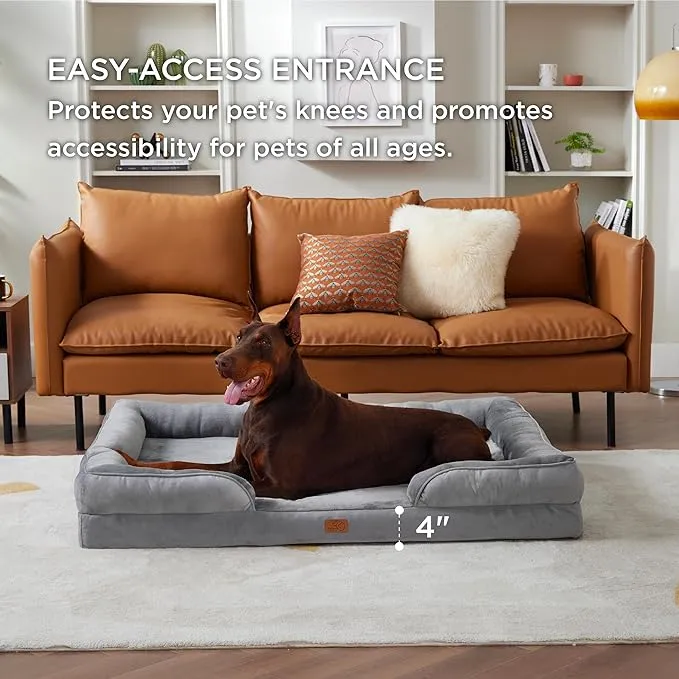 Orthopedic Flannel Dog Sofa