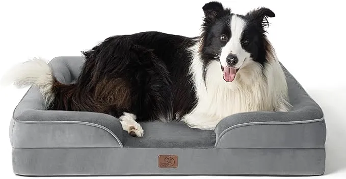 Orthopedic Flannel Dog Sofa