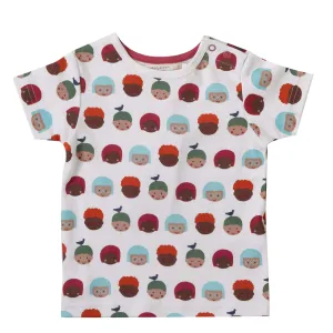 Pigeon Organics Short Sleeved T-shirt Faces