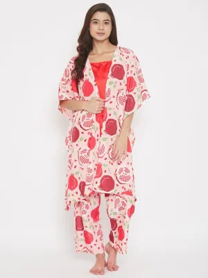 Pomegranate Printed 2 Piece Set - ( Final Sale)