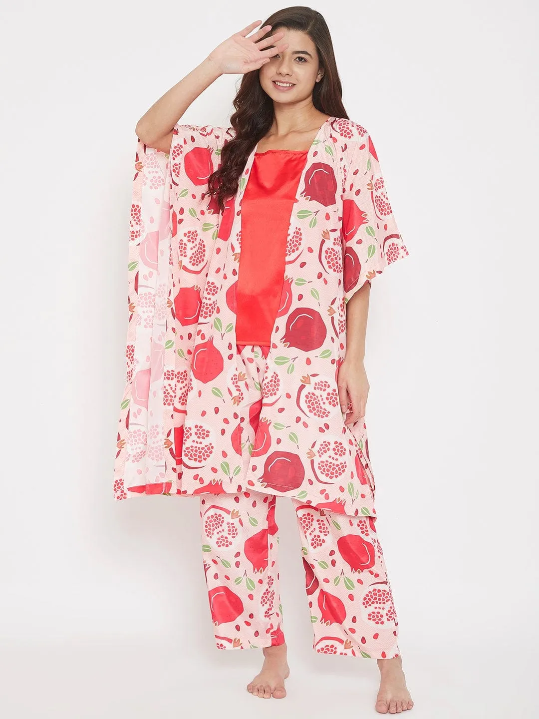 Pomegranate Printed 2 Piece Set - ( Final Sale)