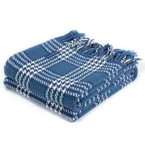 Portland Plaid Cotton Throw