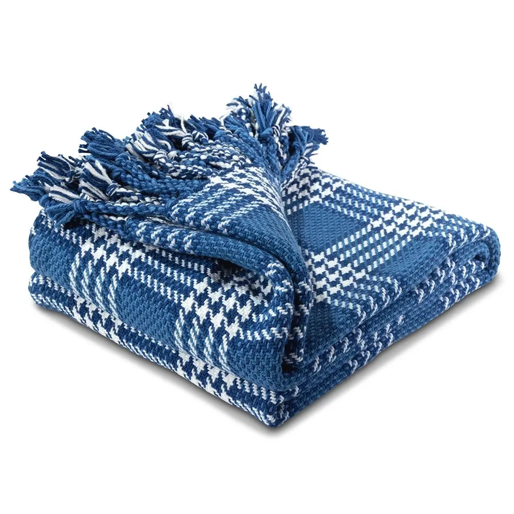 Portland Plaid Cotton Throw