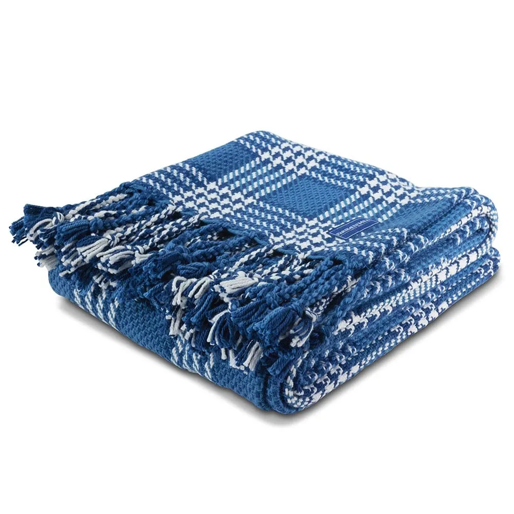 Portland Plaid Cotton Throw