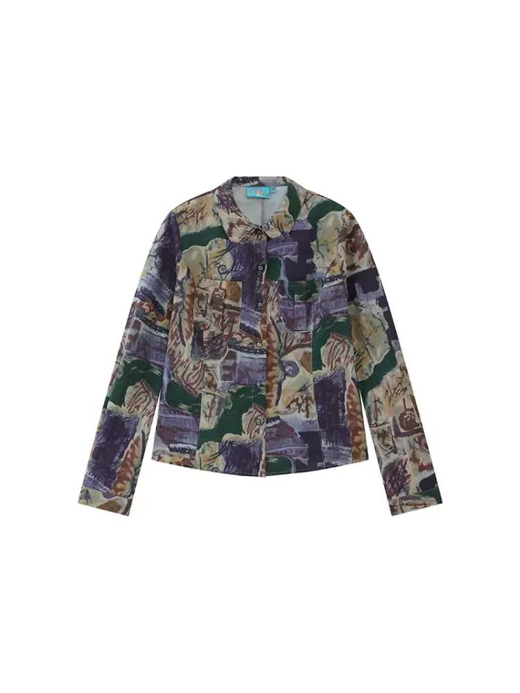 Printed casual loose shirt【s0000009624】