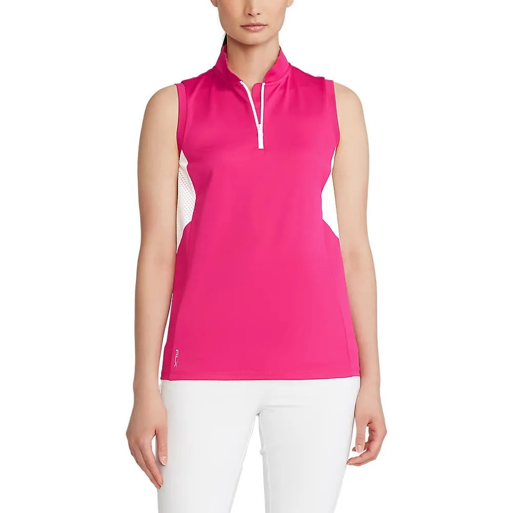 RLX Ralph Lauren Women's Mix Sleeveless Airflow - Aruba Pink/Pure White