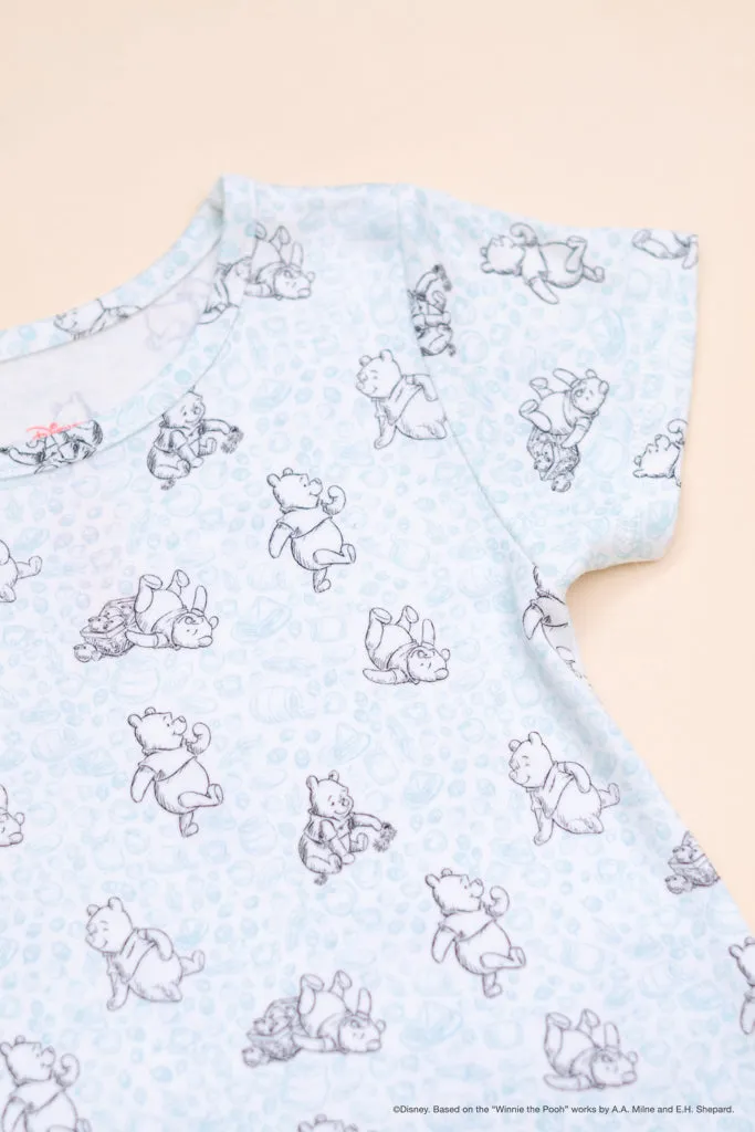 Short-Sleeve Pyjamas Set - Blue Hunny Pooh