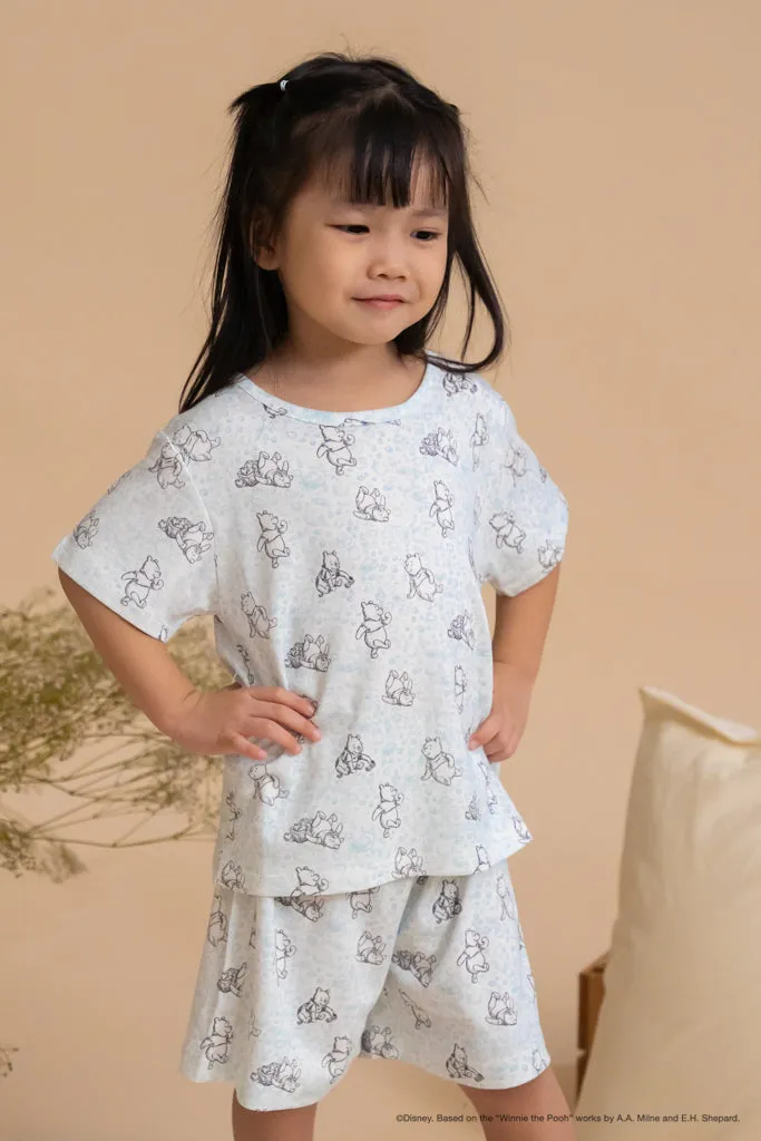 Short-Sleeve Pyjamas Set - Blue Hunny Pooh