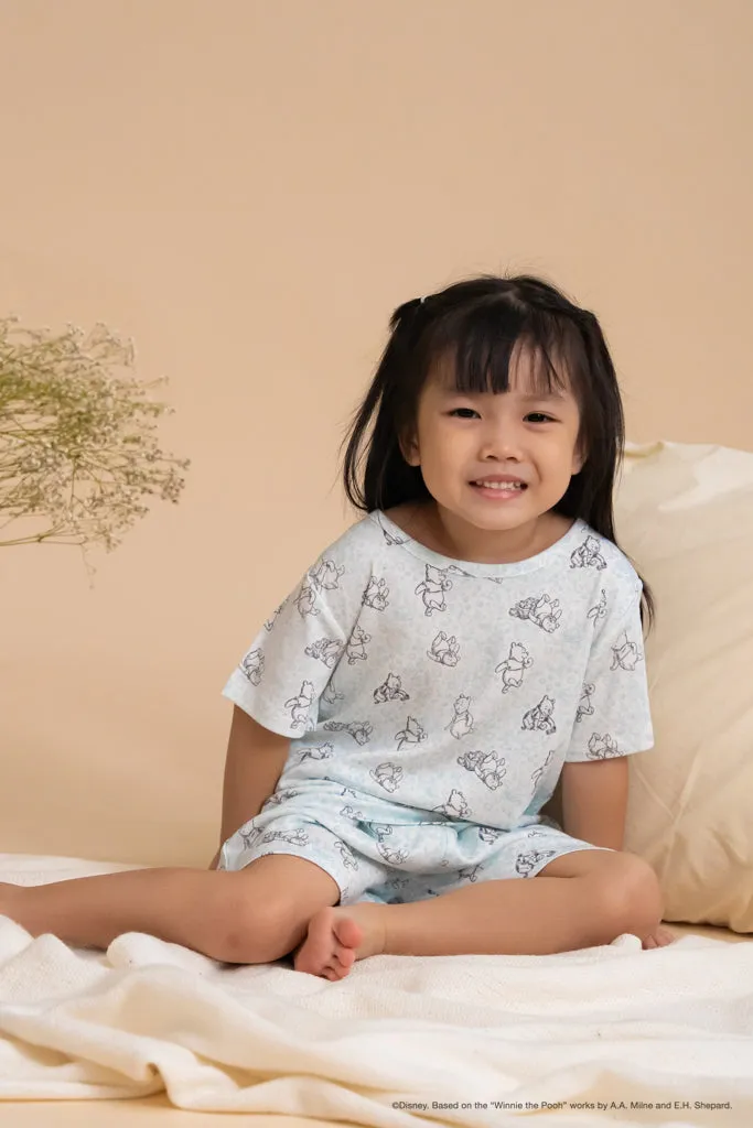 Short-Sleeve Pyjamas Set - Blue Hunny Pooh