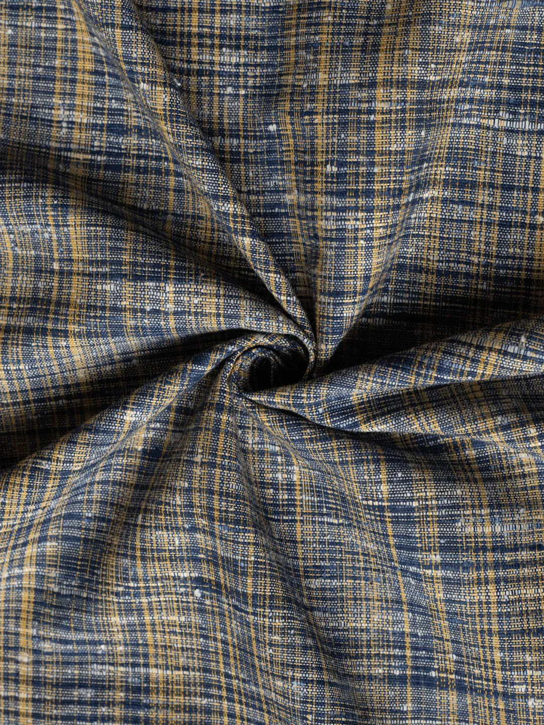 Unique Blueish Traditional Cotton Khadi Fabric