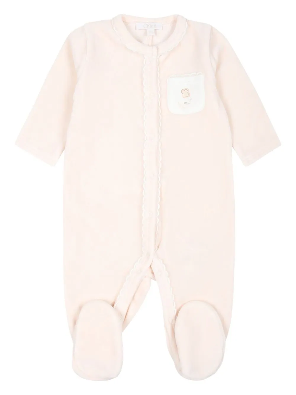 White Pale Pink 2 Footies Set